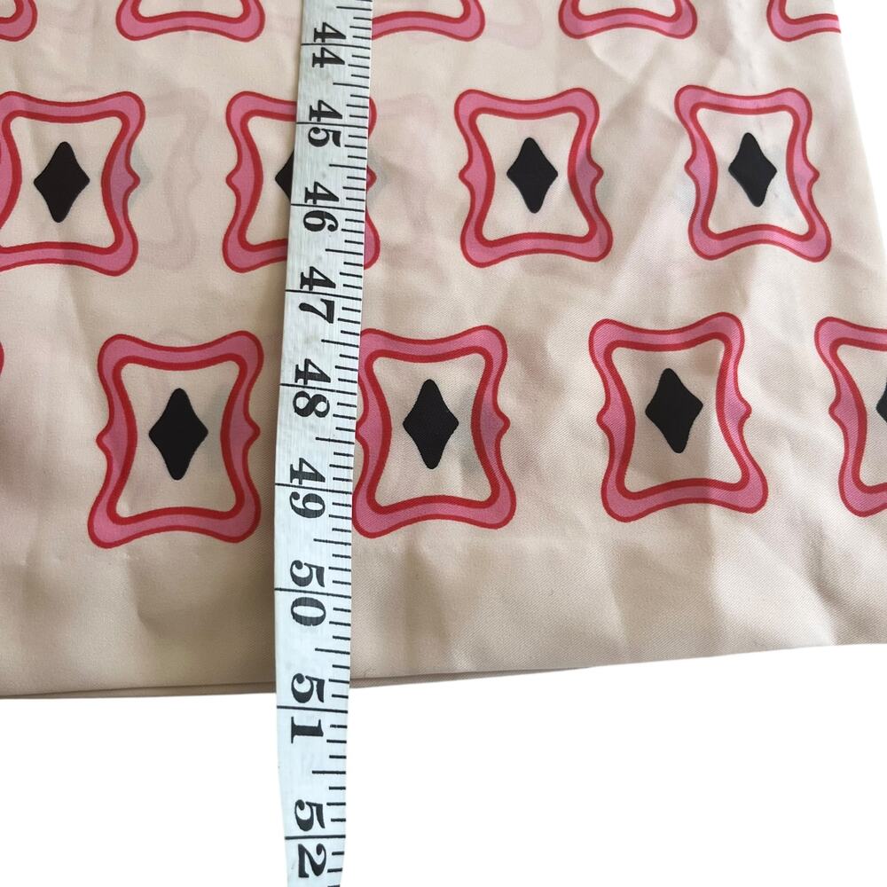 Zara Pink Geometric Print Long Sleeve Resort Travel Vacation Maxi Dress XS NWT - Picture 11 of 13